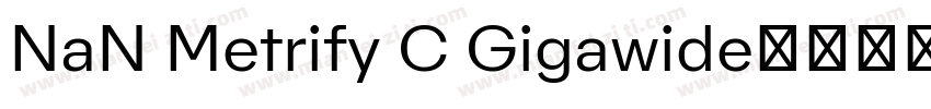 NaN Metrify C Gigawide字体转换